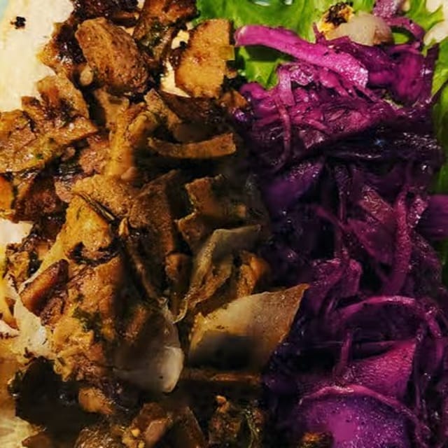 Jerked Seitan Sandwich.