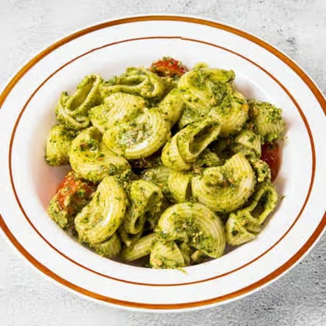 Gluten-Free Pesto Pasta Salad.