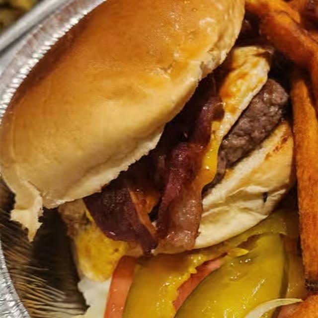Cheesy Bacon Burger.